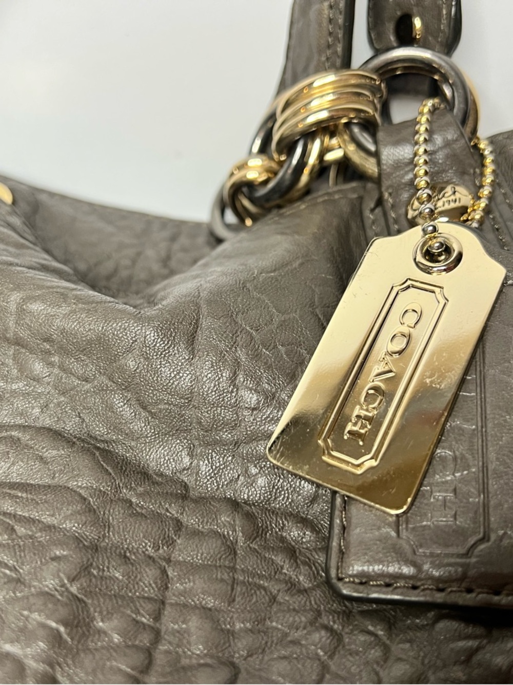 Coach Chelsea Flaship Leather satchel in ash - Picture 3 of 8
